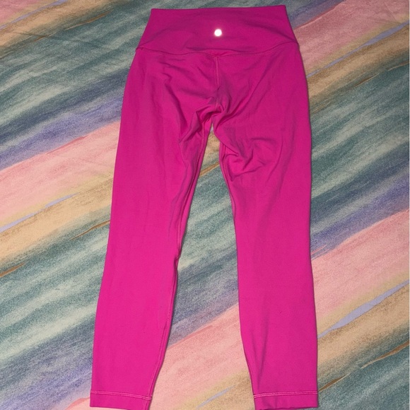 Lululemon Align High-Rise Pant 25" Sonic Pink size 8 - Picture 3 of 5